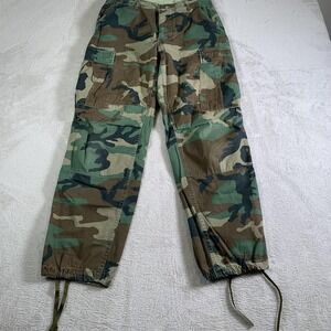 Vintage Propper Pants Mens Small Regular Woodland Camo BDU Cargo Combat 90s